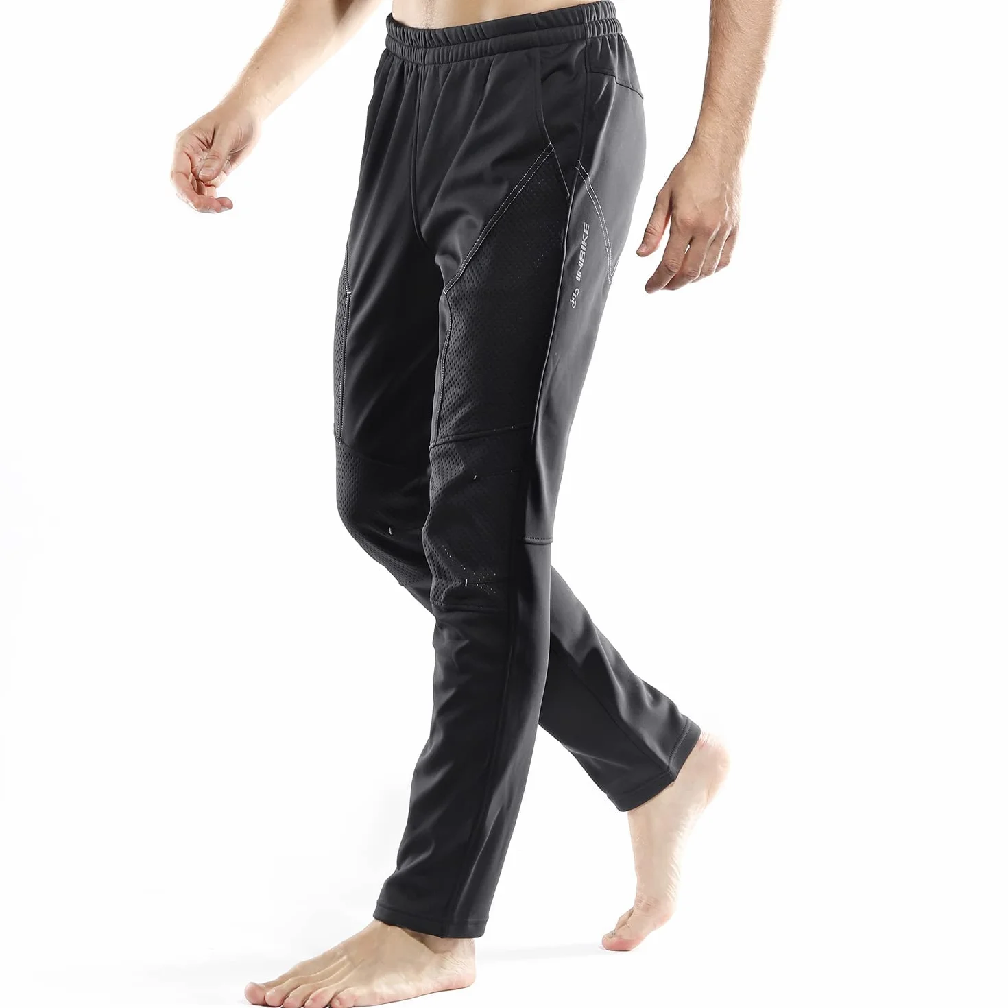 INBIKE Pantaloni Lunghi Ciclismo Uomo Antivento Termici Impermeabile Sportivo per MTB e Vita Quotidiana Outdoor Invernale