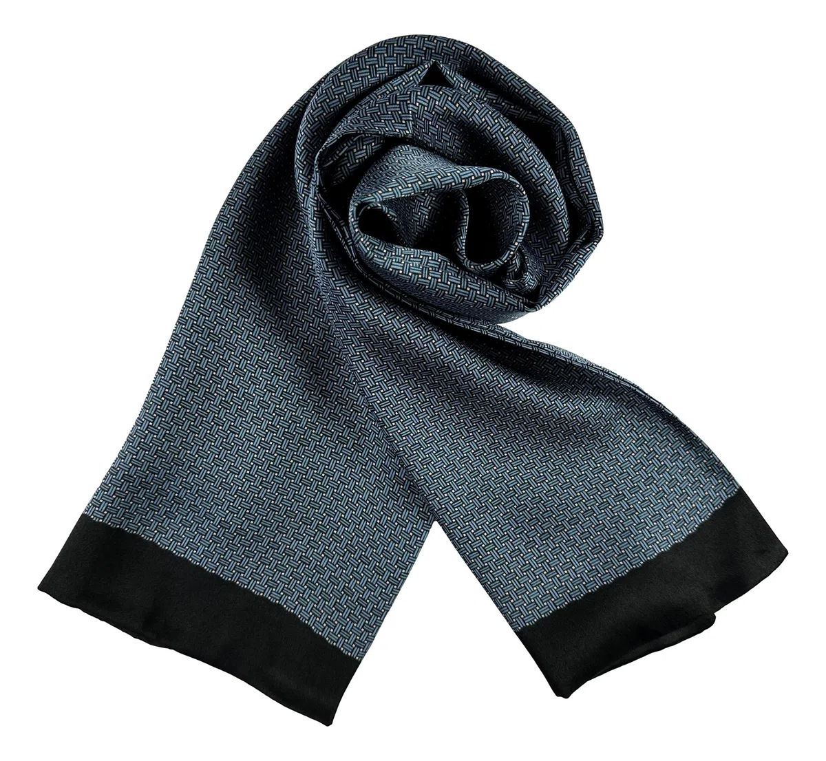 JWSilk Sciarpa Lunga in Seta Charmeuse Uomo