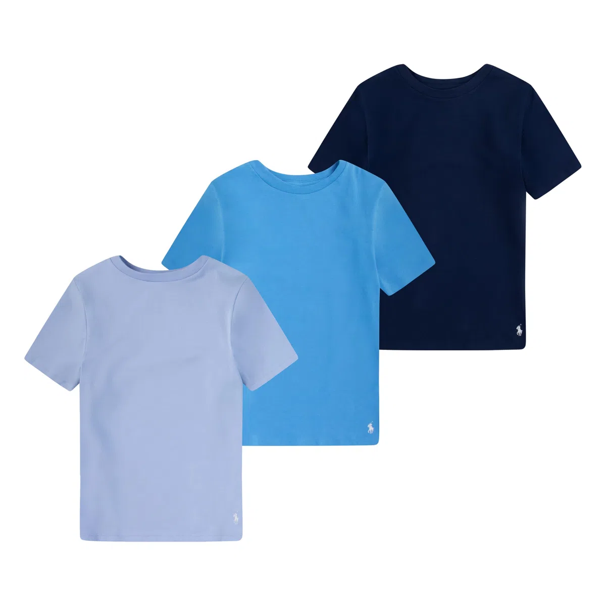 POLO RALPH LAUREN Multi-Pack T-Shirt Undershirt Maglietta a Pacchetto Multiplo Bambini e Ragazzi (Pacco da 3)