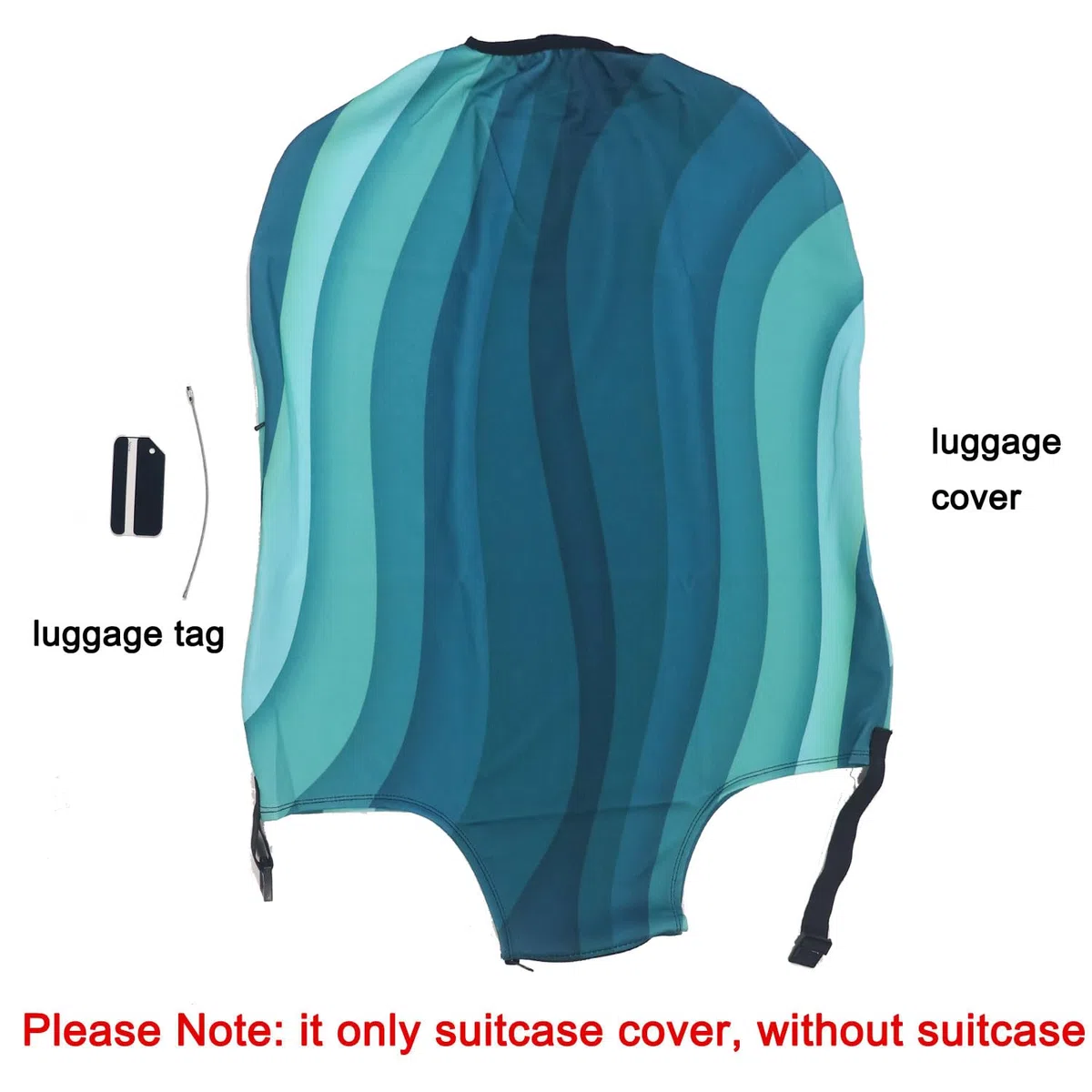 MosaiRudo Spessore Elastico Coperture per Valigie Applicare alla 18 ''-32 ''Valigie, Viaggio Luggage Trolley Case Suitcase Luggage Cover Protector (Stripe, L)