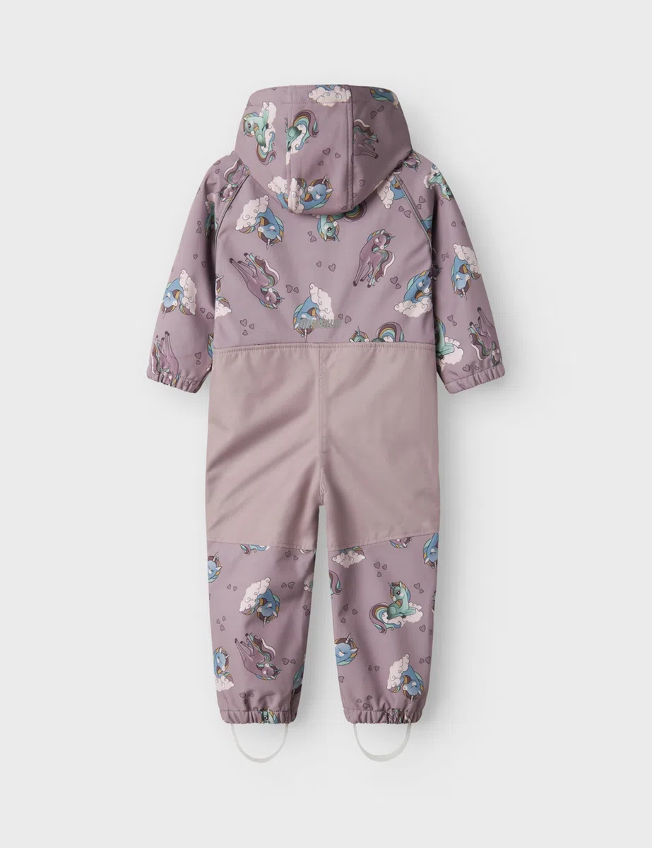 NAME IT Nmfalfa08 - Tuta Softshell Aop1 Fo Noos Tuta antipioggia Bambine e ragazze