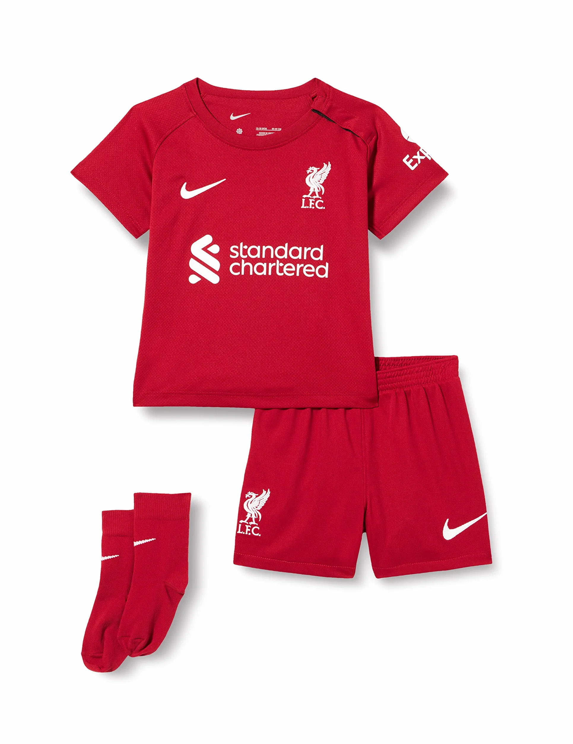 Liverpool F.C. Stagione 2022/23 Prima Divisa Ufficiale Game-Kit Unisex - Bimbi 0-24