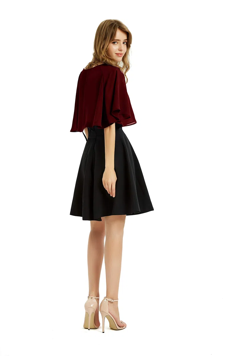 Scialle da donna in morbido chiffon, coprispalle per abito da sera, matrimonio, bolero