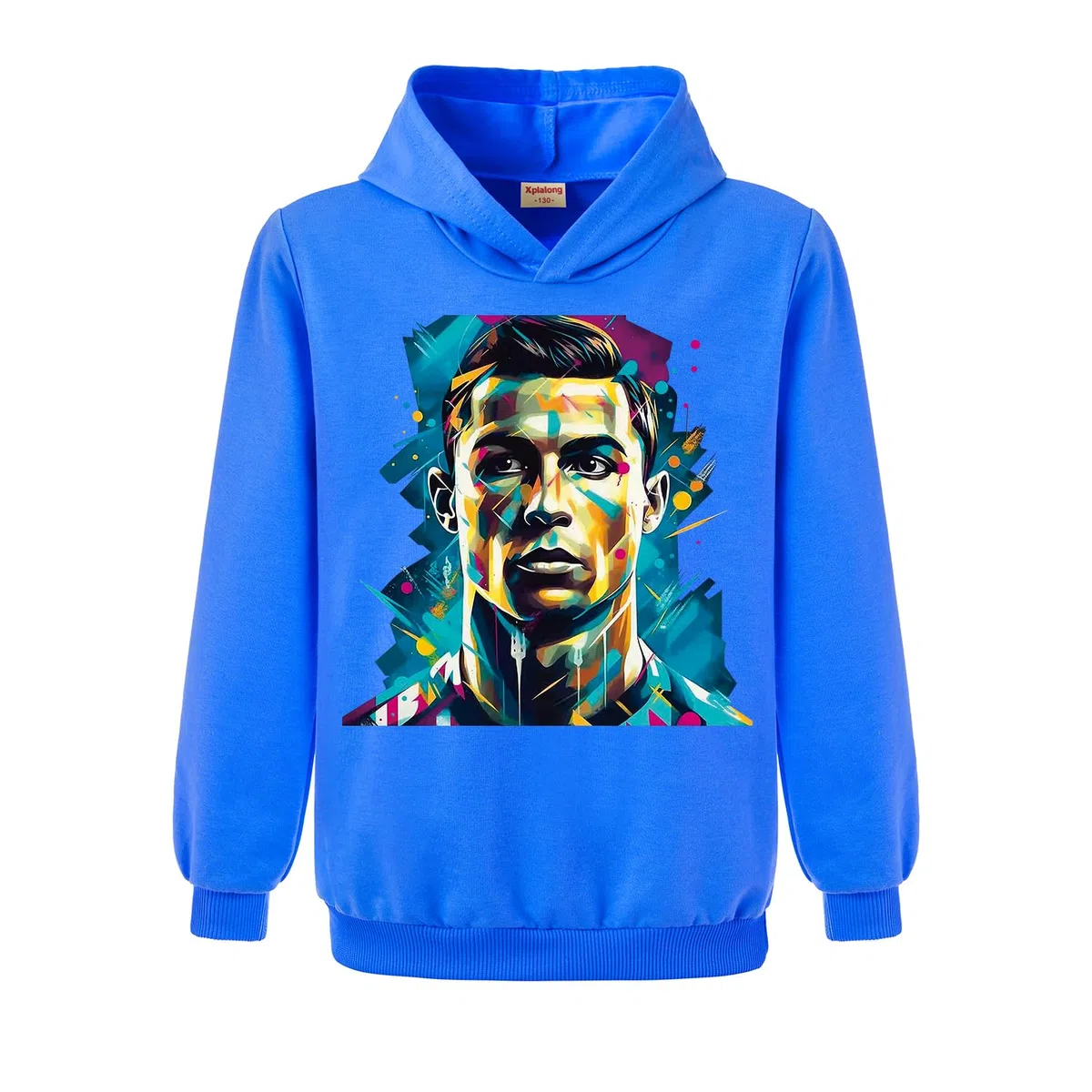 Ronaldo - Tuta da calcio con cappuccio e pantaloni in cotone, per bambini