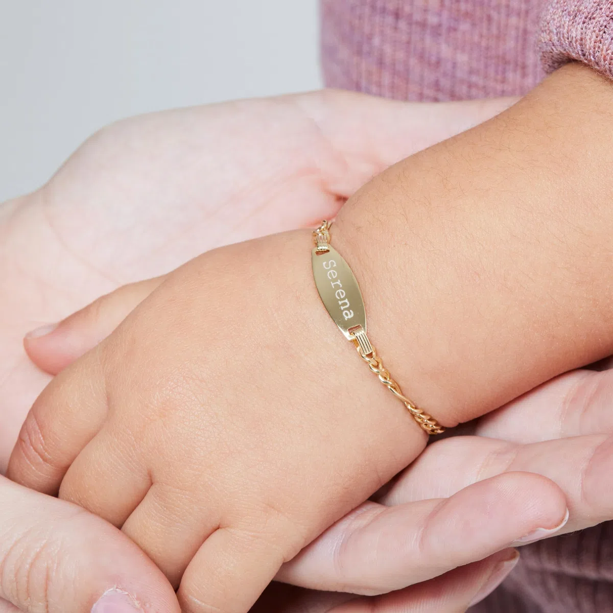 Giuzi Bracciale per Neonati o Ragazzi con Targhetta Personalizzabile in Argento 925