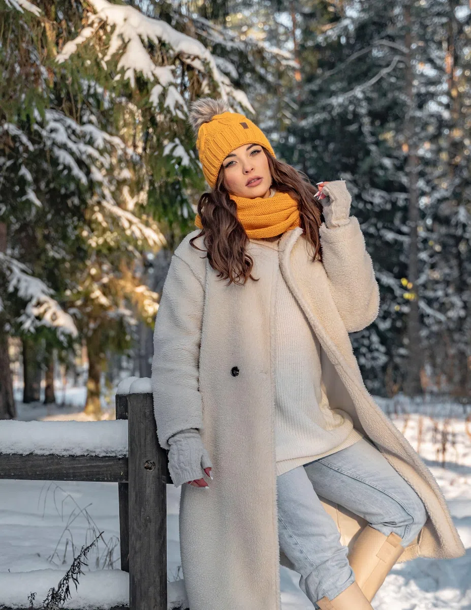 Vivisence Berretto con Pompon Donna Caldo Ideale per Giorni Freddi 7014
