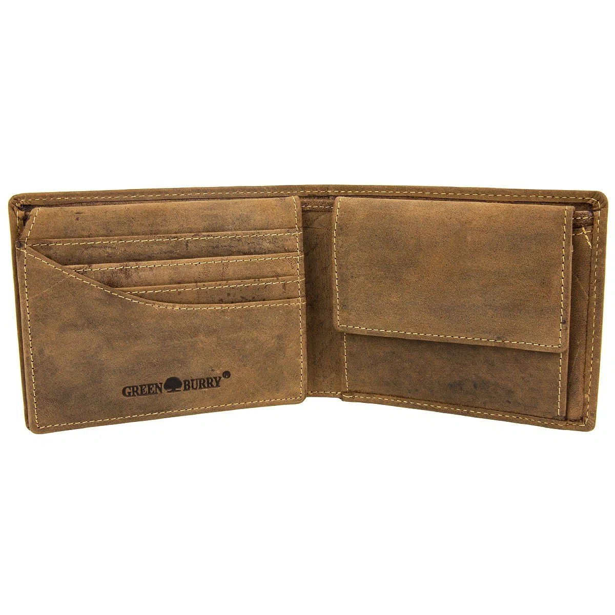 Greenburry Portafoglio in pelle di cervo vintage 12 cm