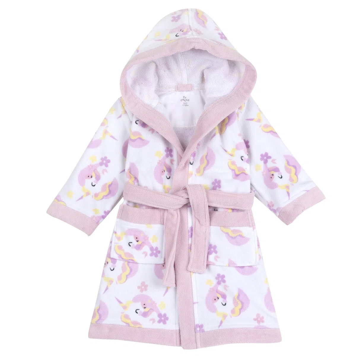 Chicco, Accappatoio Bambino e Bambina in Morbida Spugna di Cotone, Ideale per Casa o Piscina, Designed in Italy