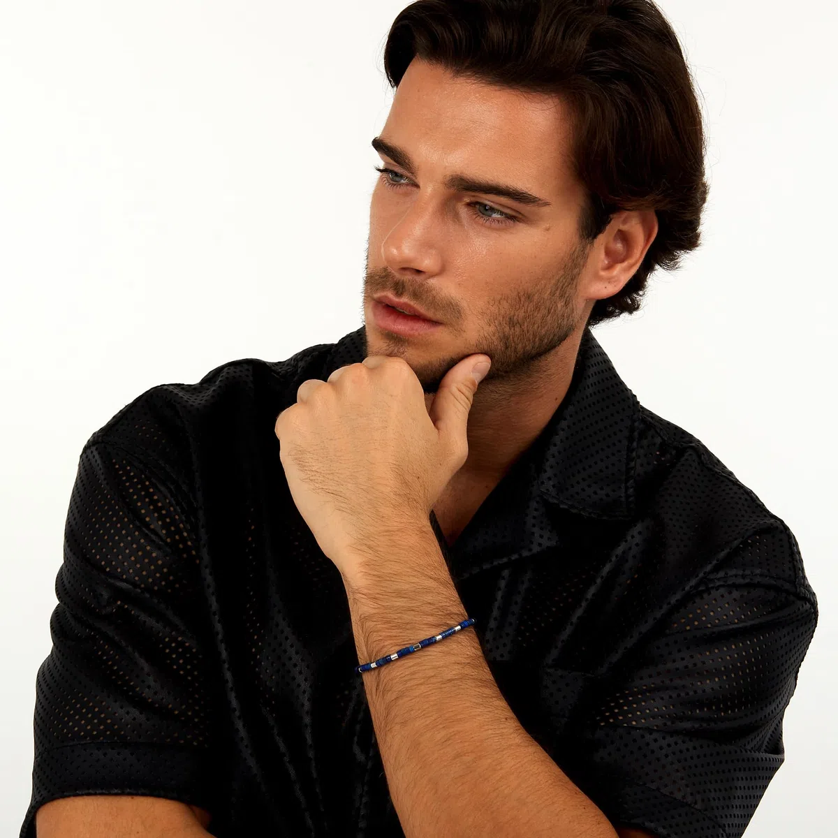 Morellato Bracciale Uomo in Acciaio, Lapislazzuli, Collezione Pietre - S1736