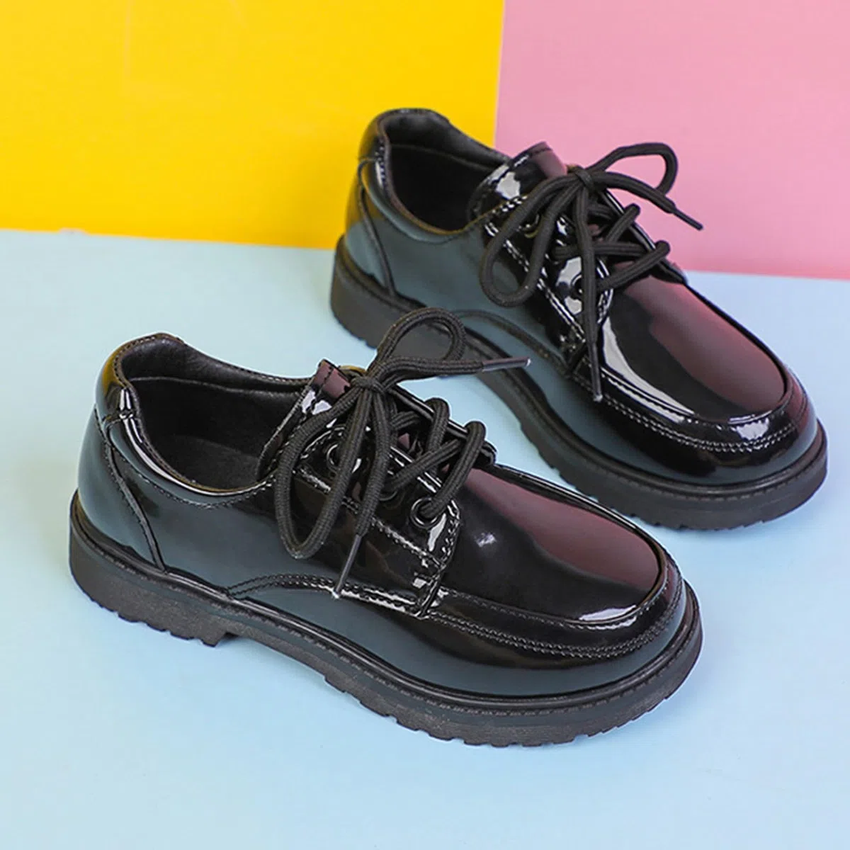 Scarpe Eleganti da Ragazzo, Classiche, comode, con Punta a Coda di Rondine, con Lacci, Eleganti, per la Scuola, Il Matrimonio, Le Feste, Abbigliamento Casual