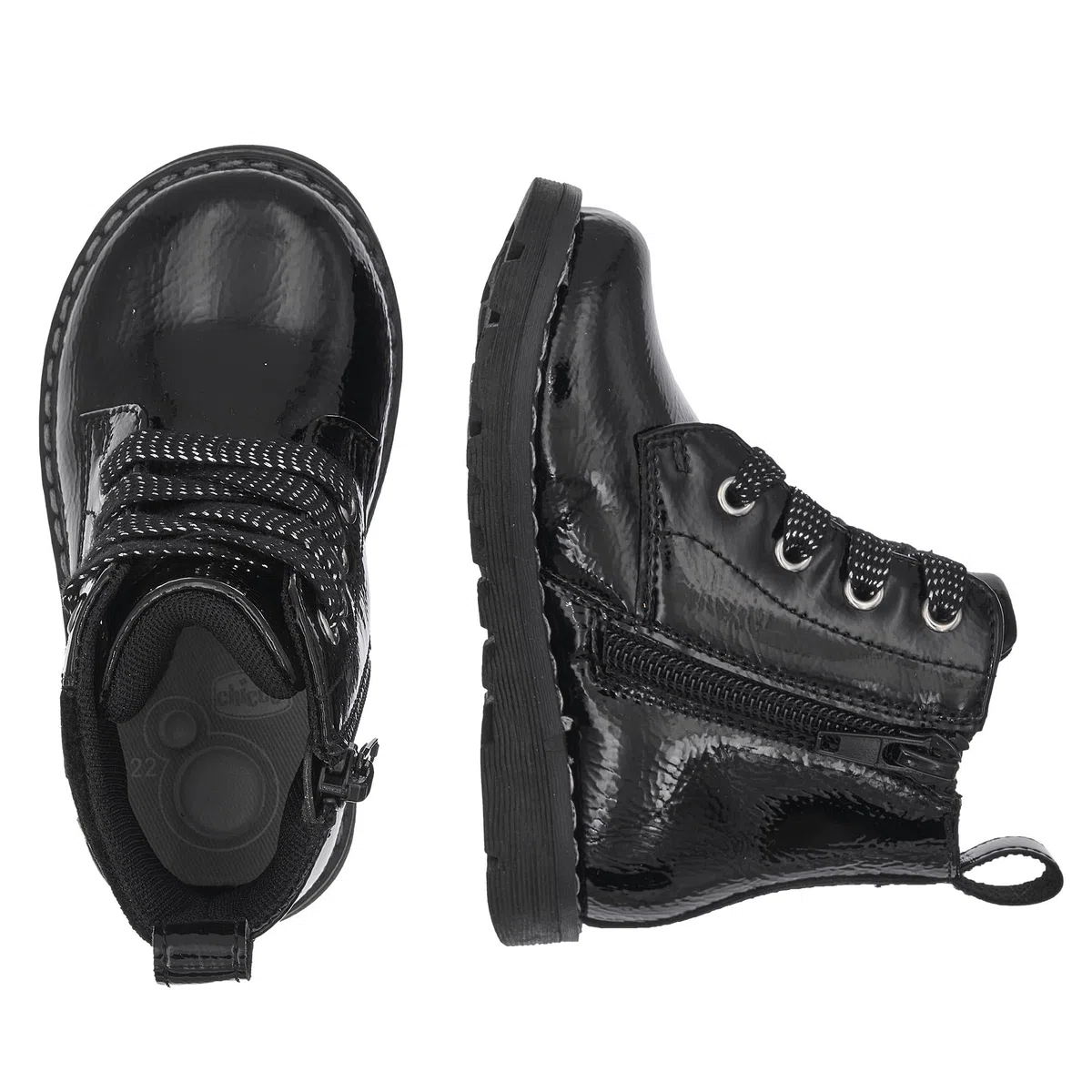 Chicco, Scarponcini Bambina con Zip Laterale, Polacchini Comodi, Flessibili e Traspiranti, Ideali per Autunno e Inverno, Scarpe Bambina, Designed in Italy
