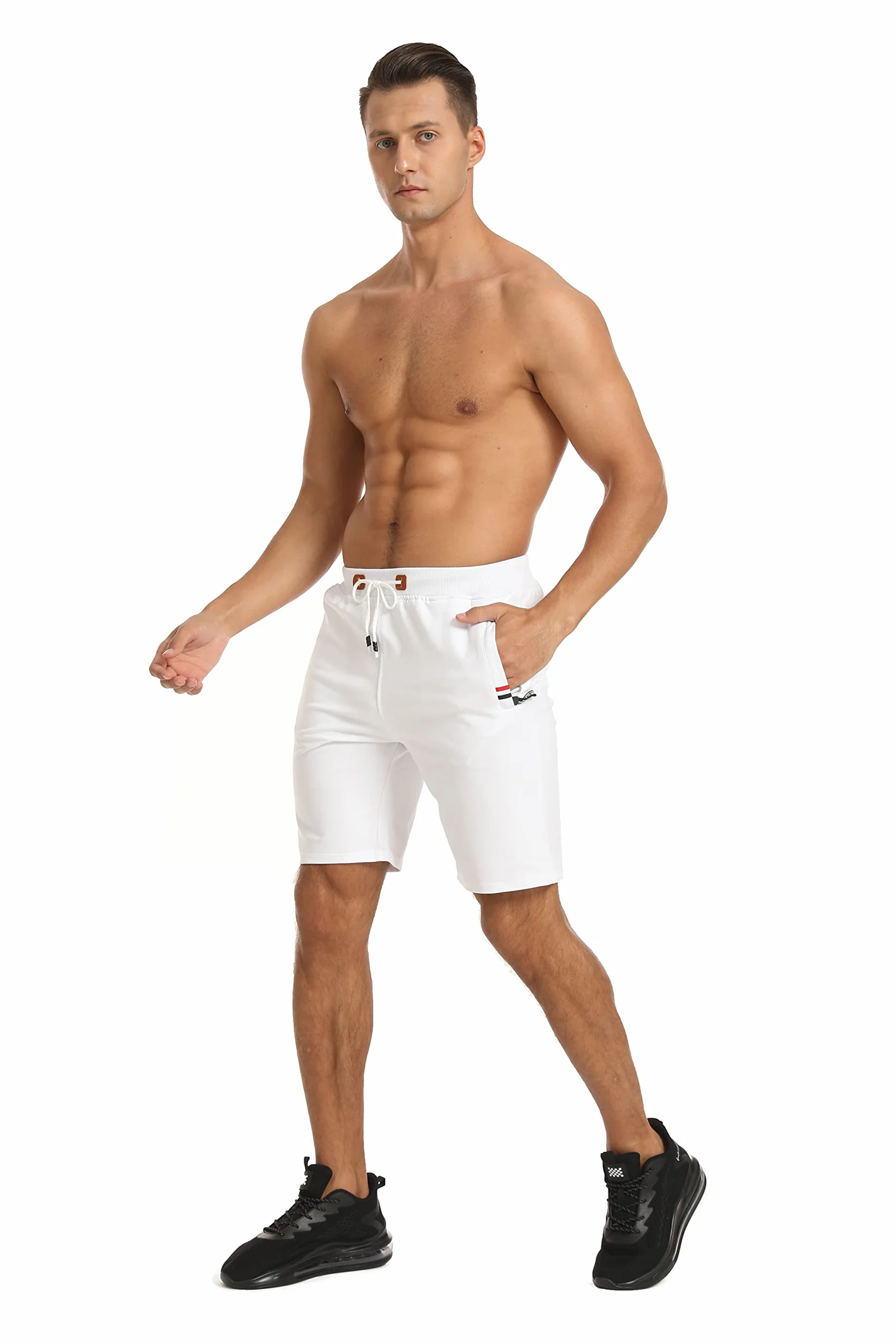 Tansozer Pantaloncini Uomo Sportivi Estivi Cotone Pantaloncini Corsa Uomo Running Palestra Shorts