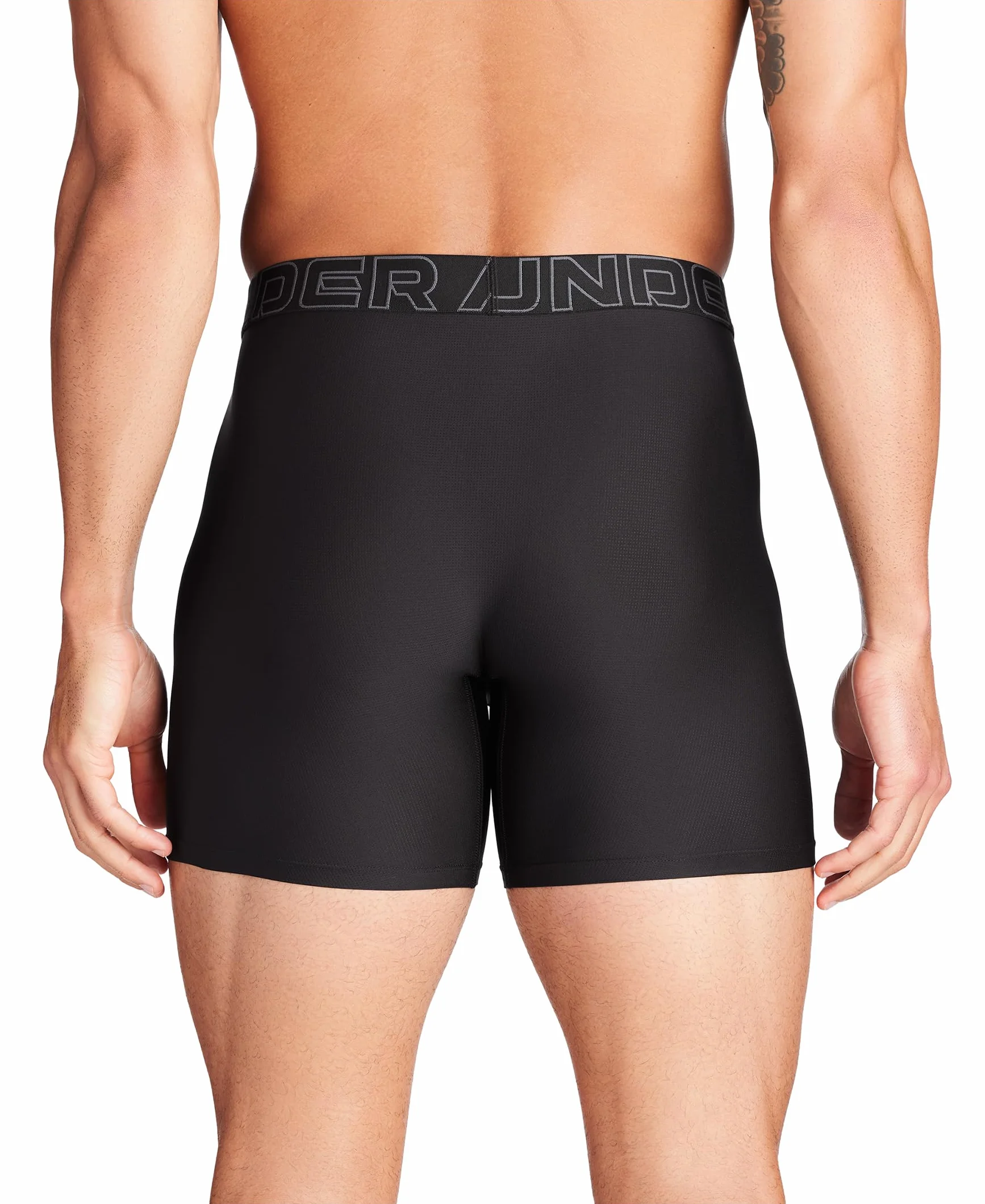 Under Armour Tech Mesh 6-inch Boxerjock 2-Pack Boxer Corti Uomo (Pacco da 3)