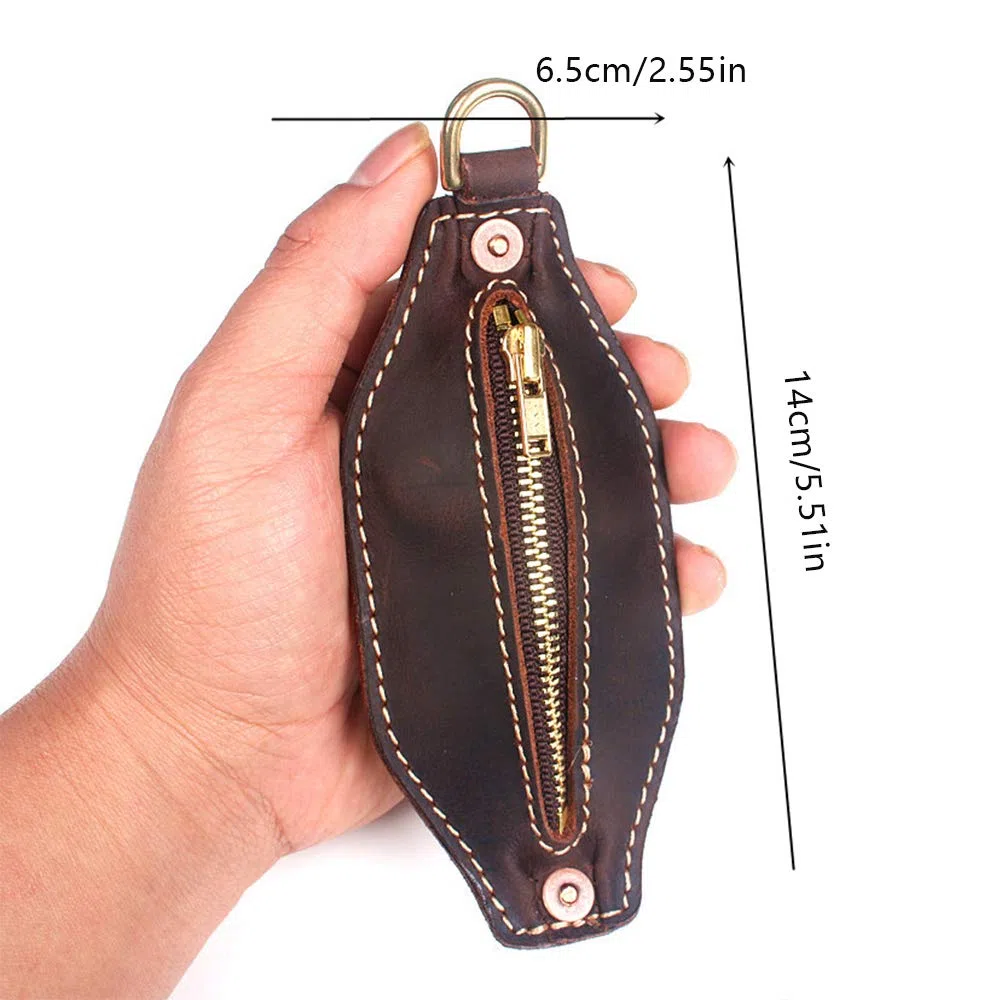 Portamonete in Pelle da Uomo di Moda, Attrezzi da Uomo all'aperto edc Autodifesa Multiuso, Cintura di autodifesa, Fatto a Mano Include Custodia Multifunzionale
