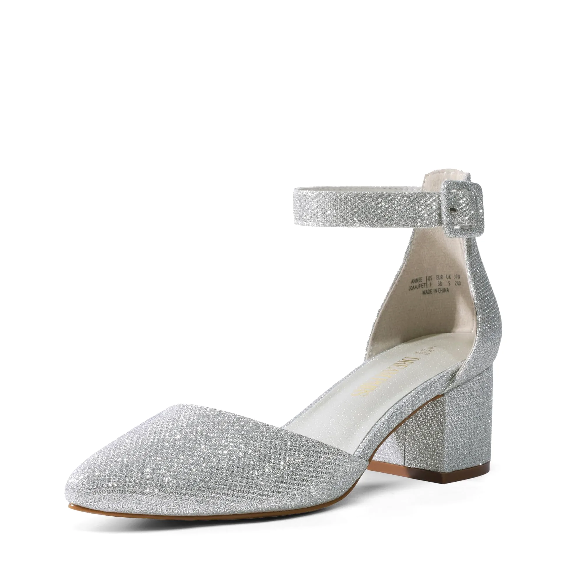 DREAM PAIRS Scarpe Tacco Pump per Donna Comode Eleganti Scarpe Décolleté con Tacco Grosso e Punta