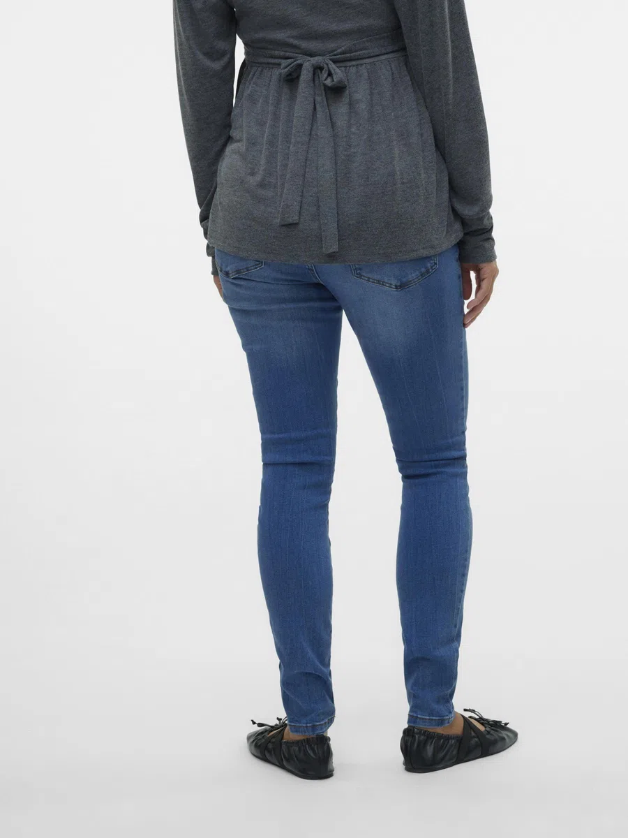 Mamalicious - Mlmila Slim Medium Blue Jeans A. Noos, Jeans Donna