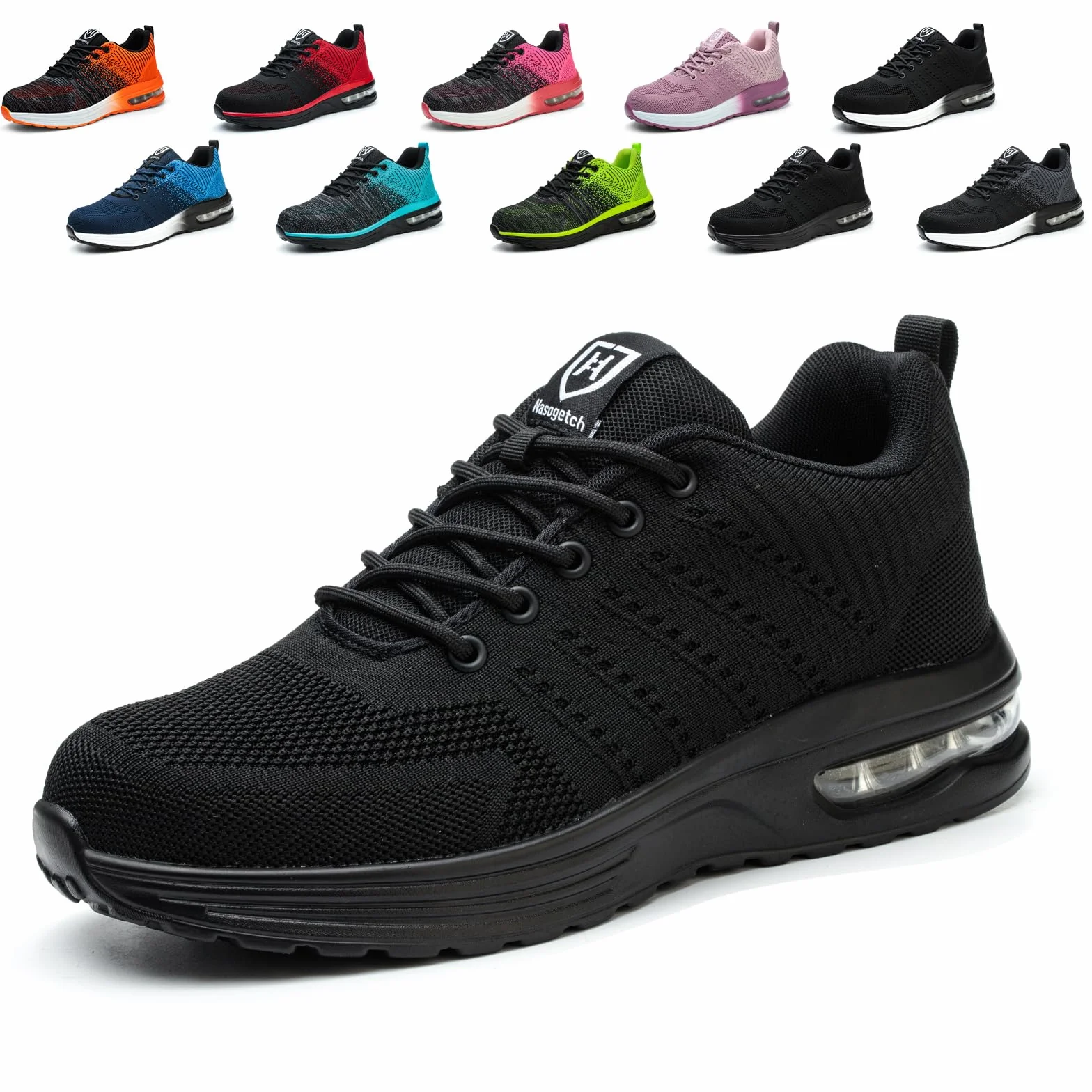 Scarpe Antinfortunistiche Uomo Donna Leggere Estive Scarpe da Lavoro con Punta in Acciaio Traspiranti Scarpe Sicurezza Sportive Antiscivolo