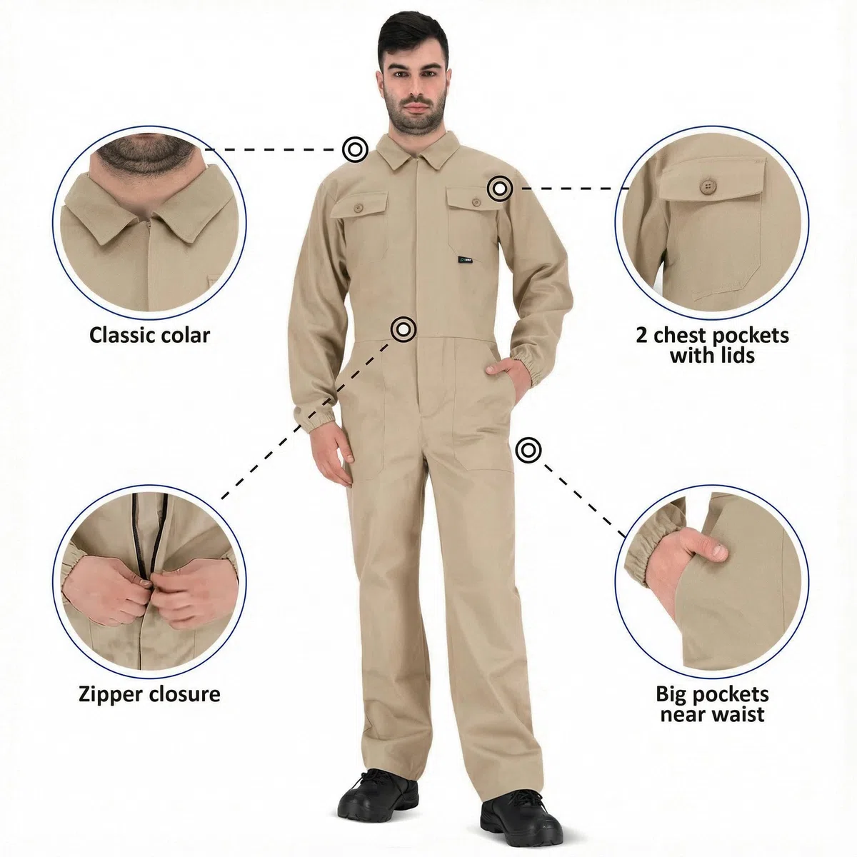 BWOLF Anax Overall Tuta da lavoro uomo Uomo (Pacco da 1)