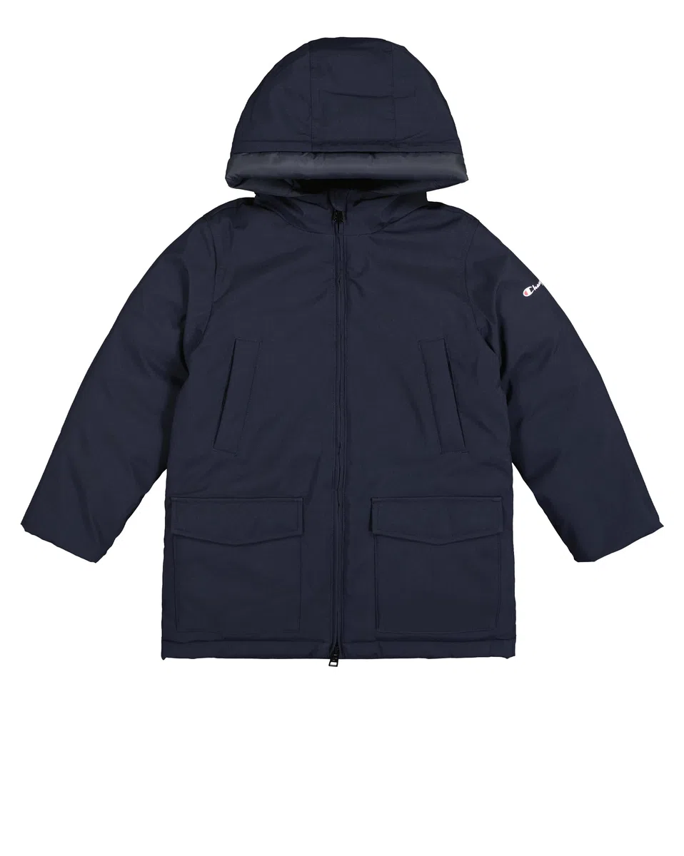 Champion Legacy Outdoor B (306873) - Light Neoprene Woven145gr Hooded Giacca Bambini e ragazzi (Pacco da 1)