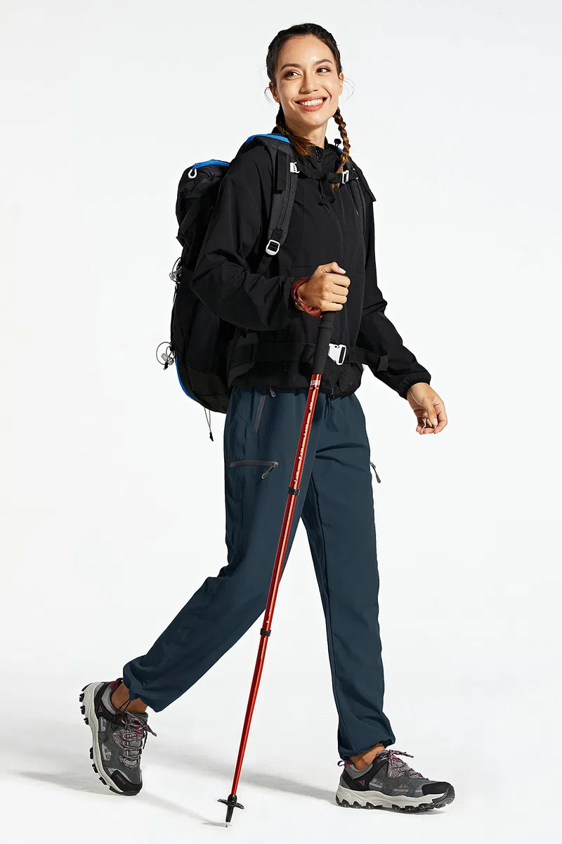 Libin Pantaloni Trekking Donna Estivi Montagna Pantalone da Cargo Leggeri ad Asciugatura Rapida Casual Escursionismo Abbigliamento con Tasche Cerniera