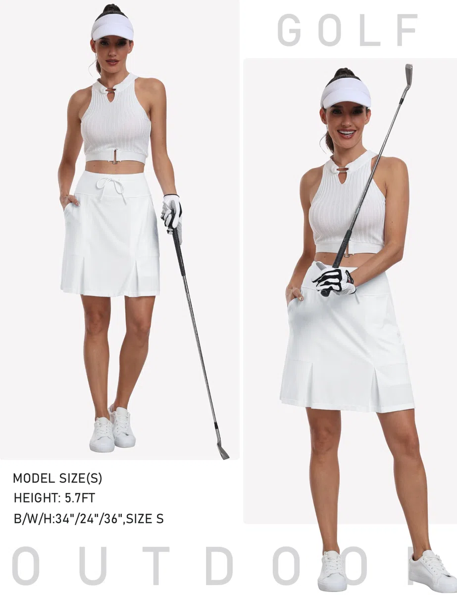 MoFiz Gonna da Tennis da Donna con Corto Interno Estate Golf Gonna per Escursionismo,Corsa,Sport,Golf