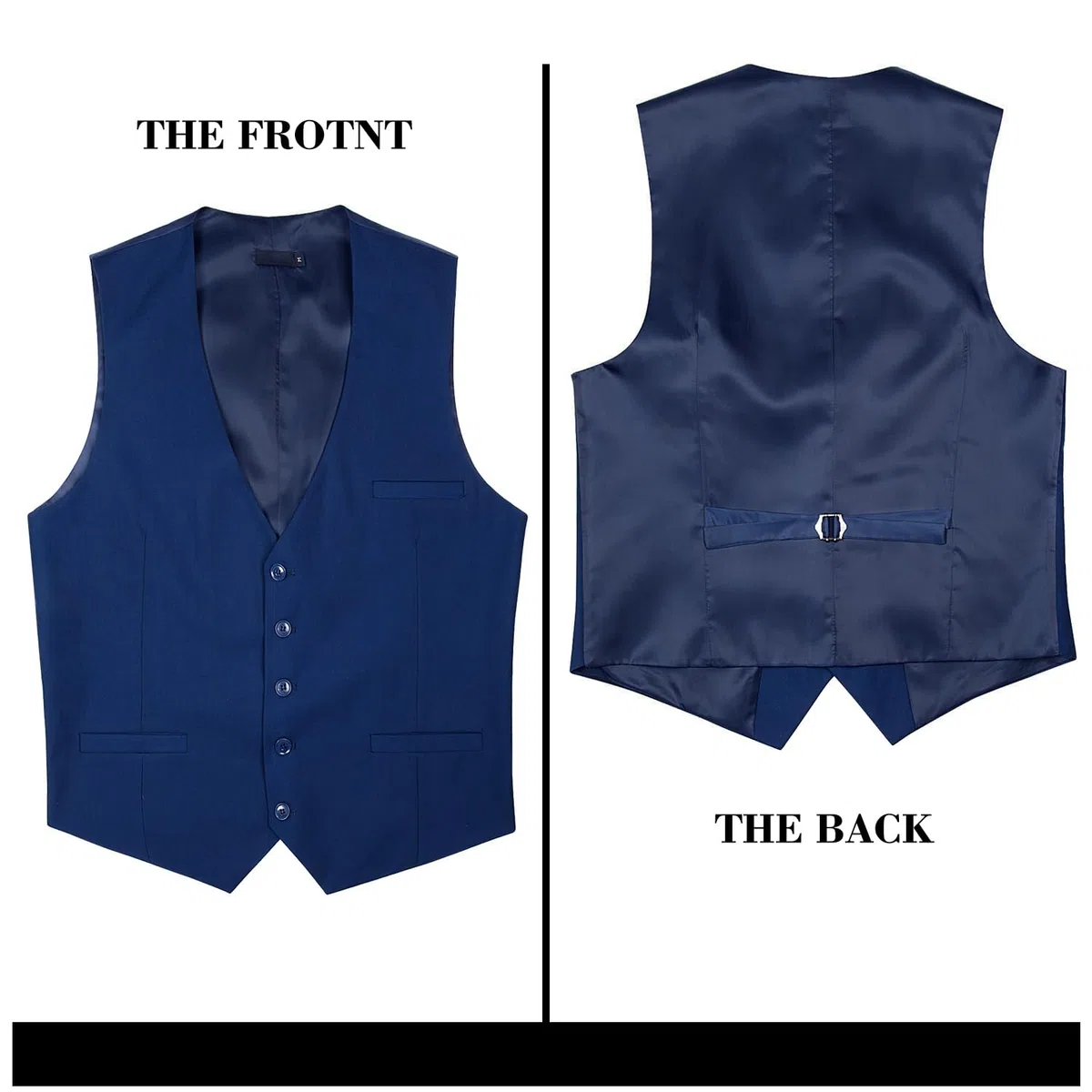 Enlision Gilet da Abito da Uomo Tinta Unita Cotone Panciotto Elegante Casual Moda Smanicato Scollo a V Matrimonio Formale Lavoro Cerimoni XS-4XL