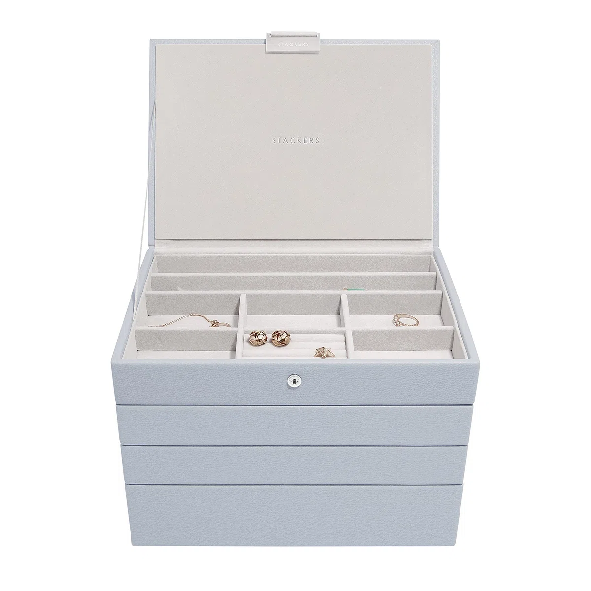 Stackers - Set di 4 portagioie classico - Dimensioni medie - Lavanda