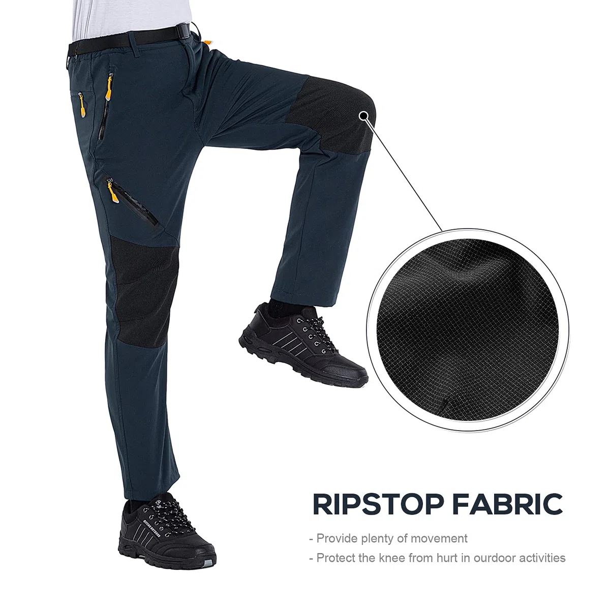 Pantaloni da Passeggio Leggeri Antivento da Uomo Pantaloni da Trekking Traspiranti per Sport all'Aria Aperta per la Primavera/Estate/Autunno