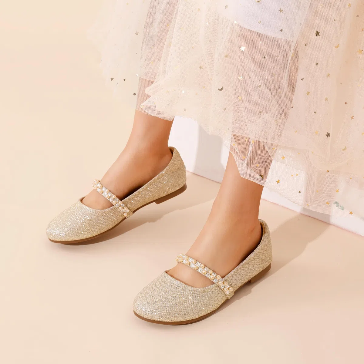DREAM PAIRS Scarpe Basse Mary Jane per Bambine Ballerine Scarpe da Principessa per Scuola Matrimonio e Festa