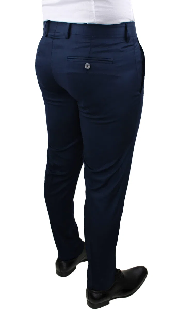 Pantaloni Uomo Sartoriali Nero Blu Grigio Classico Elegante Cerimonia