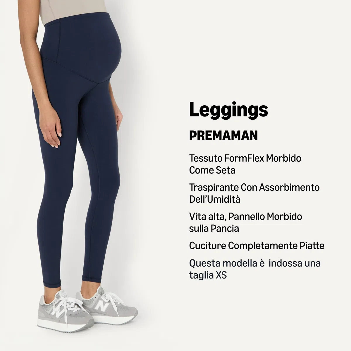 Amazon Essentials Donna Leggings Yoga Tecnici in FormFlex Morbidissimo, Premaman, sopra la Pancia, Lunghi