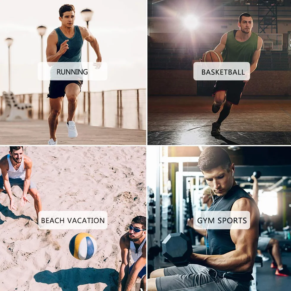 MEETYOO Canotte Uomo,Maglie Senza Maniche Palestra T Shirt Sportiva per Corsa,Fitness e attività all'Aperto