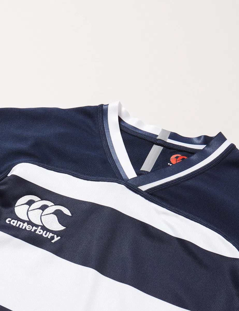 Canterbury Vapodri Evader Hooped Maglia da Rugby Bambini e Ragazzi (Pacco da 1)