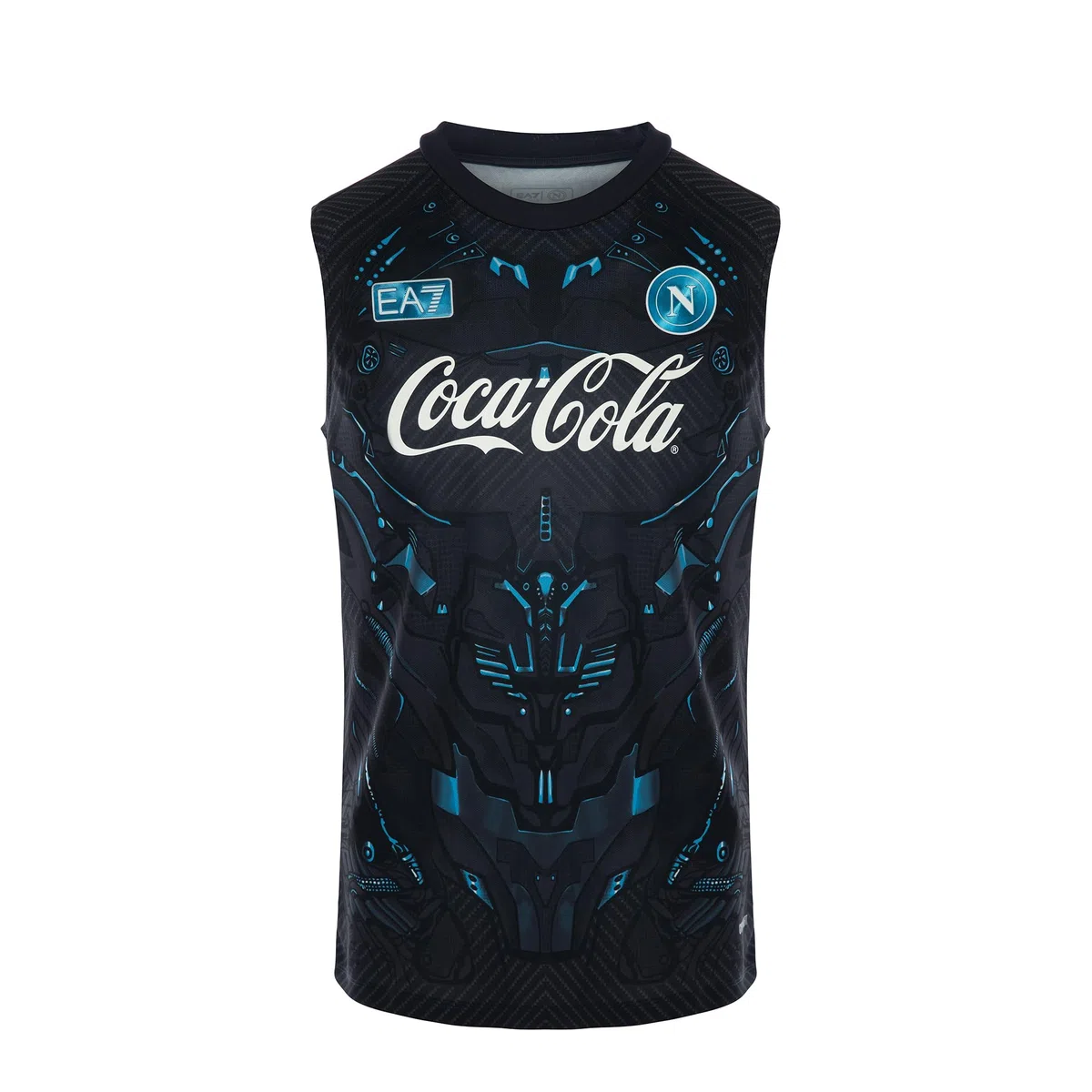 SSC Napoli Smanicato Training Ea7 Canottiera Unisex - Adulto (Pacco da 1)