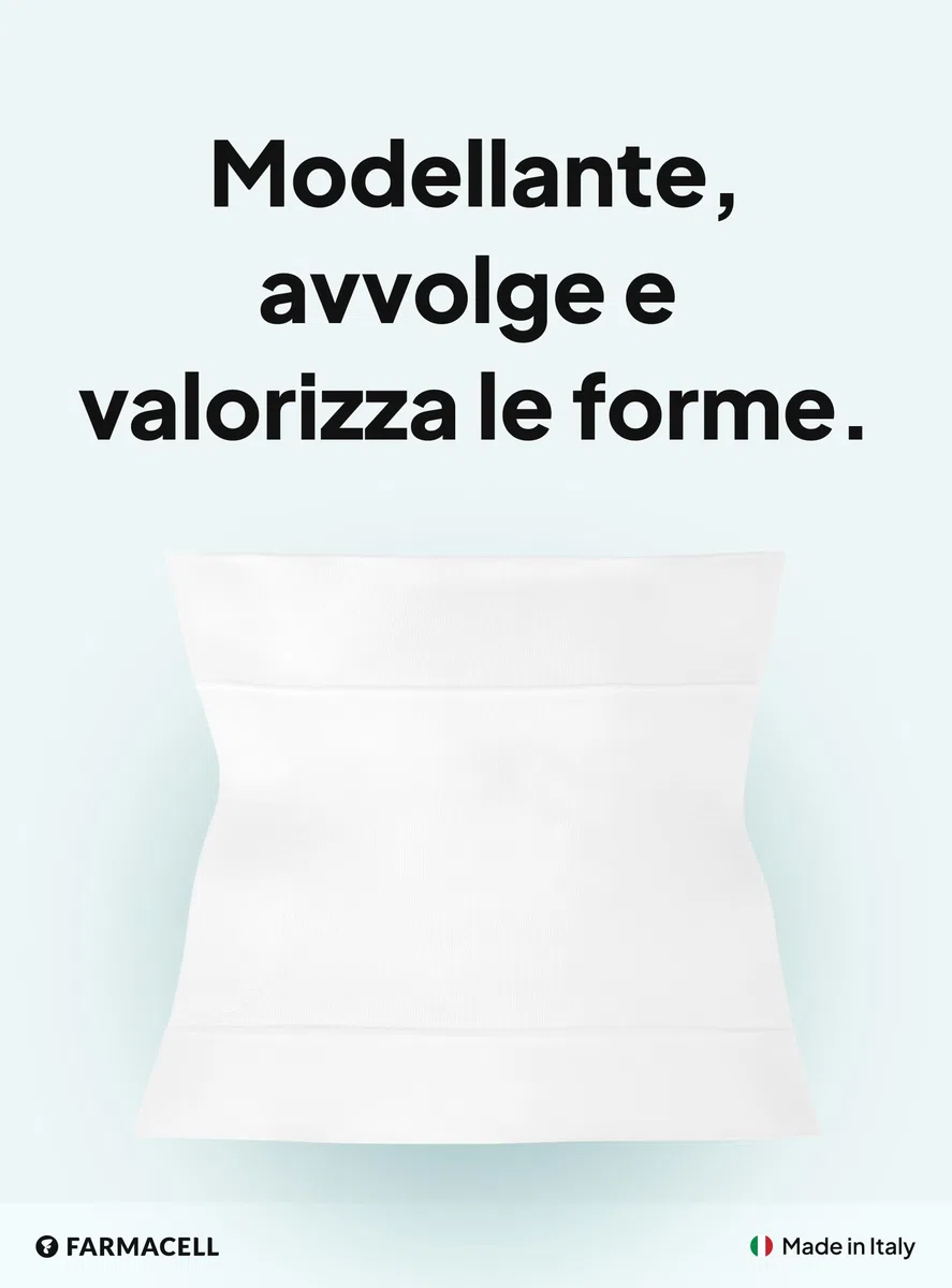FarmaCell Pancera Contenitiva Uomo Modellante, Fascia Addominale Contenitiva Pancia Piatta, Made in Italy, 405