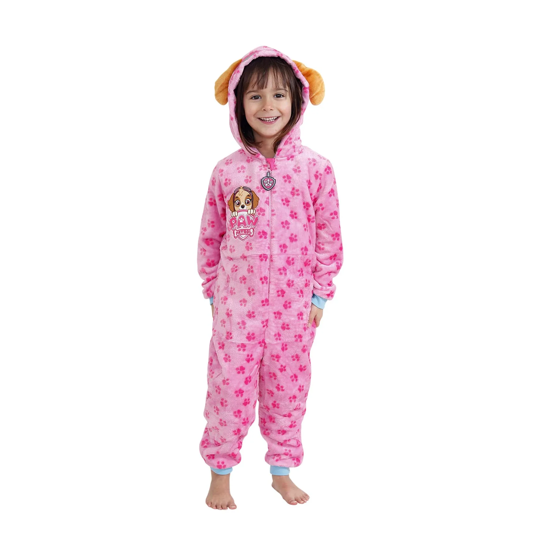 Paw Patrol Pigiama Intero Bambina | Tuta Inter Pile Skye | Pigiami Interi per Bambini
