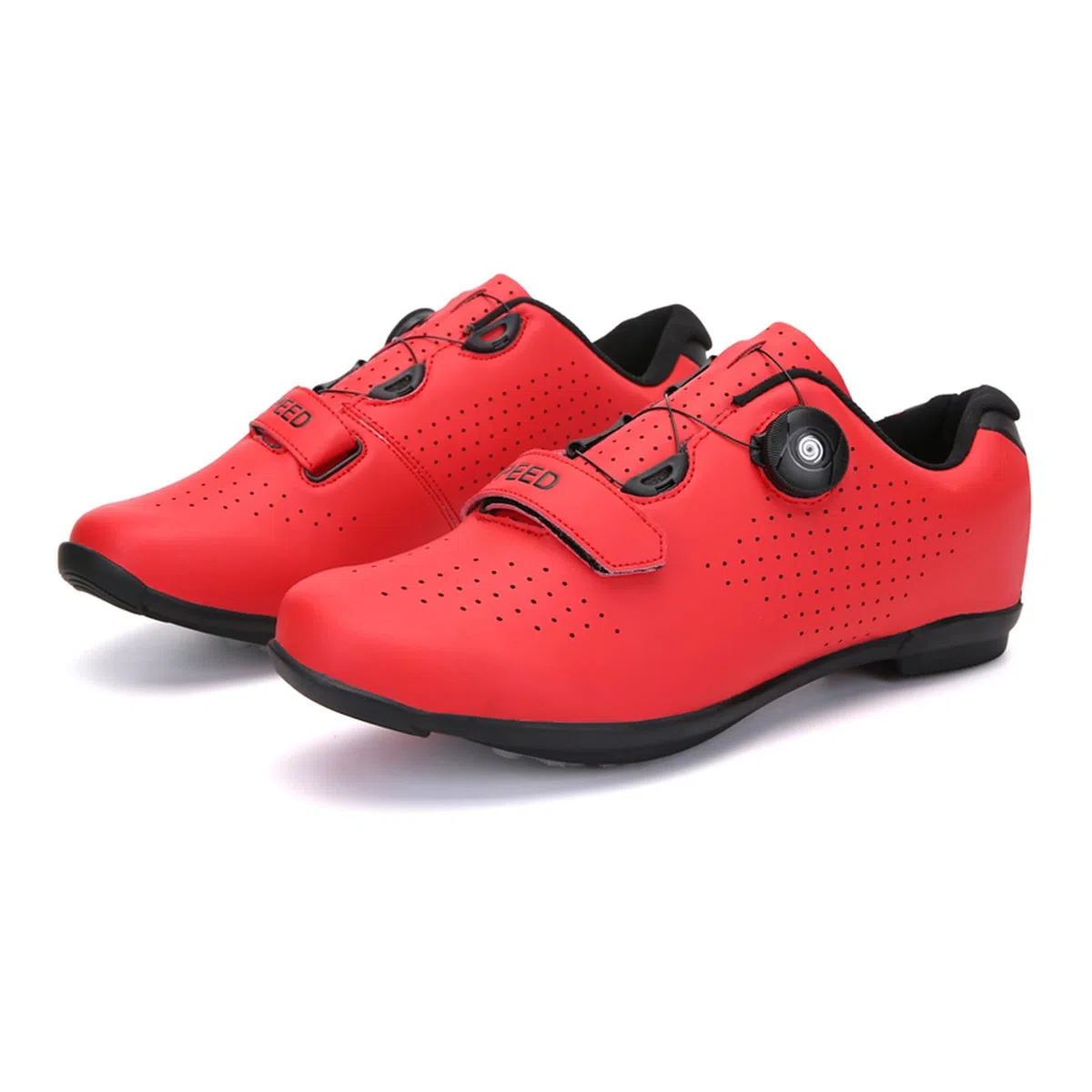 LZQpearl Scarpe da Ciclismo, Scarpe da Strada E da Mountain Bike con Suola in Gomma, Scarpe da Bicicletta per Interni Antiscivolo E Traspiranti con Sistema di Lacci A Rotazione Rapida