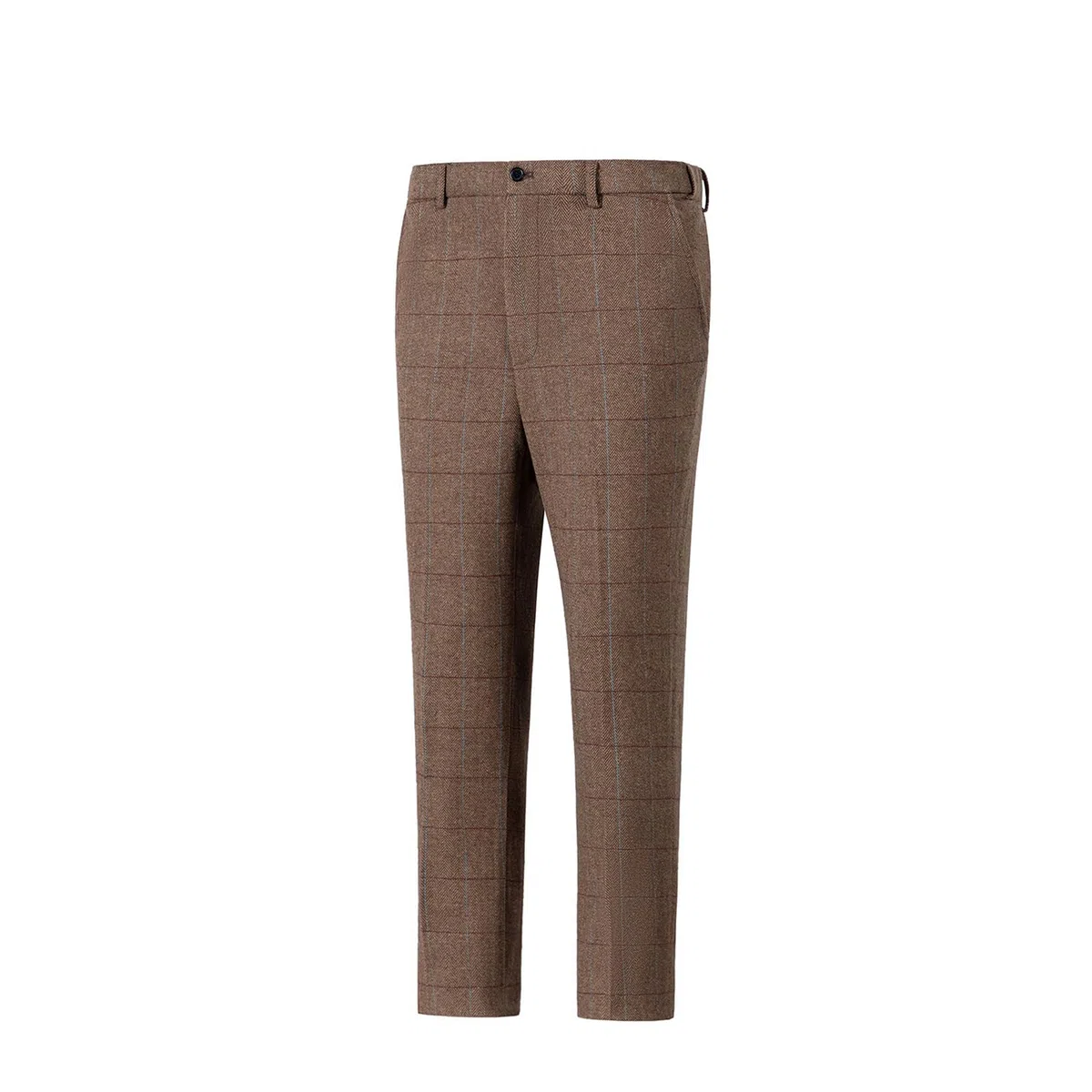 Solovedress Pantaloni classici da uomo Business Straight Fit Pantaloni a quadri per occasioni formali