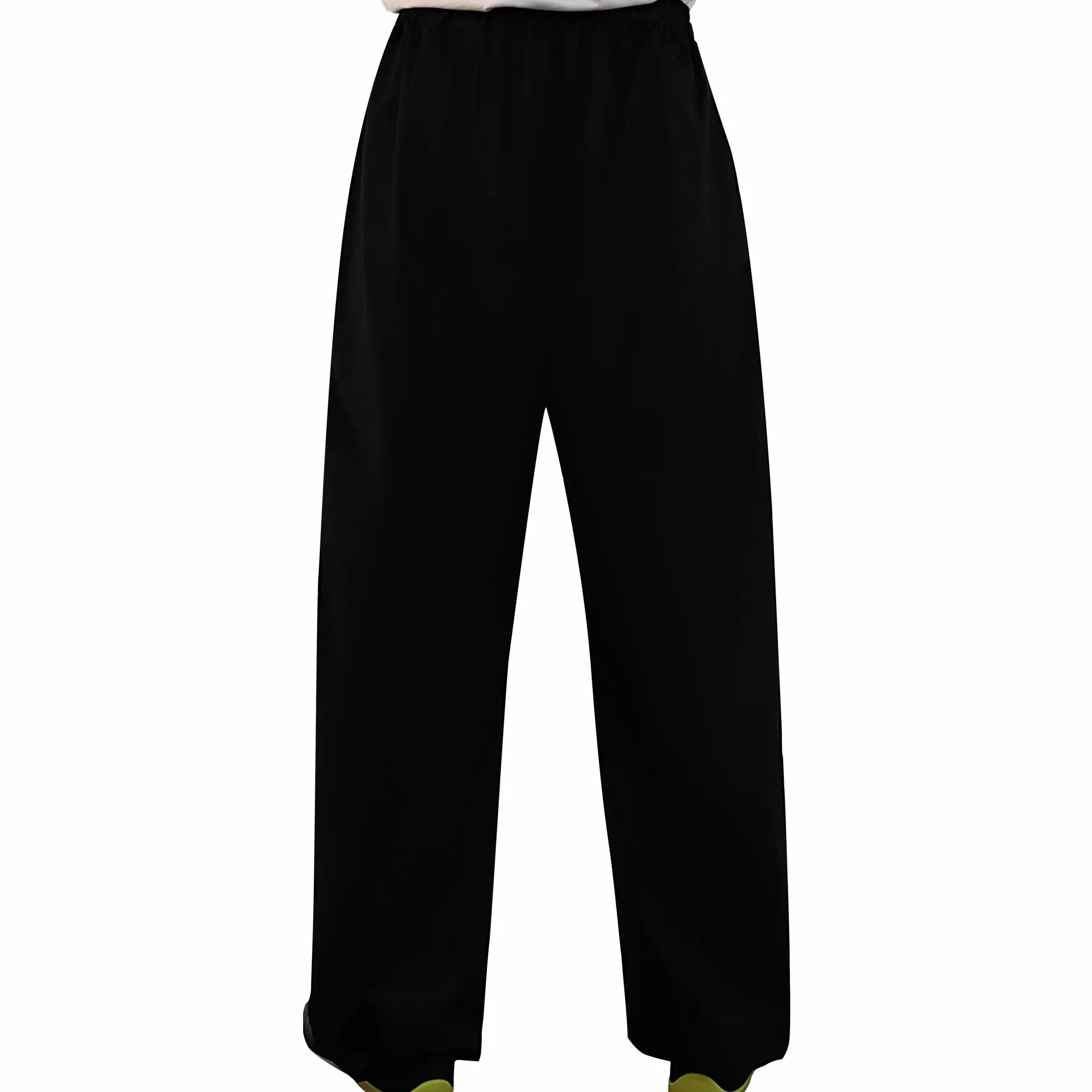 G-LIKE Pantaloni da allenamento per arti marziali, per arti marziali cinesi Chenjiagou, Tai Chi, Kung Fu Shaolin, gamba larga, Knickerbocker, Nero , L