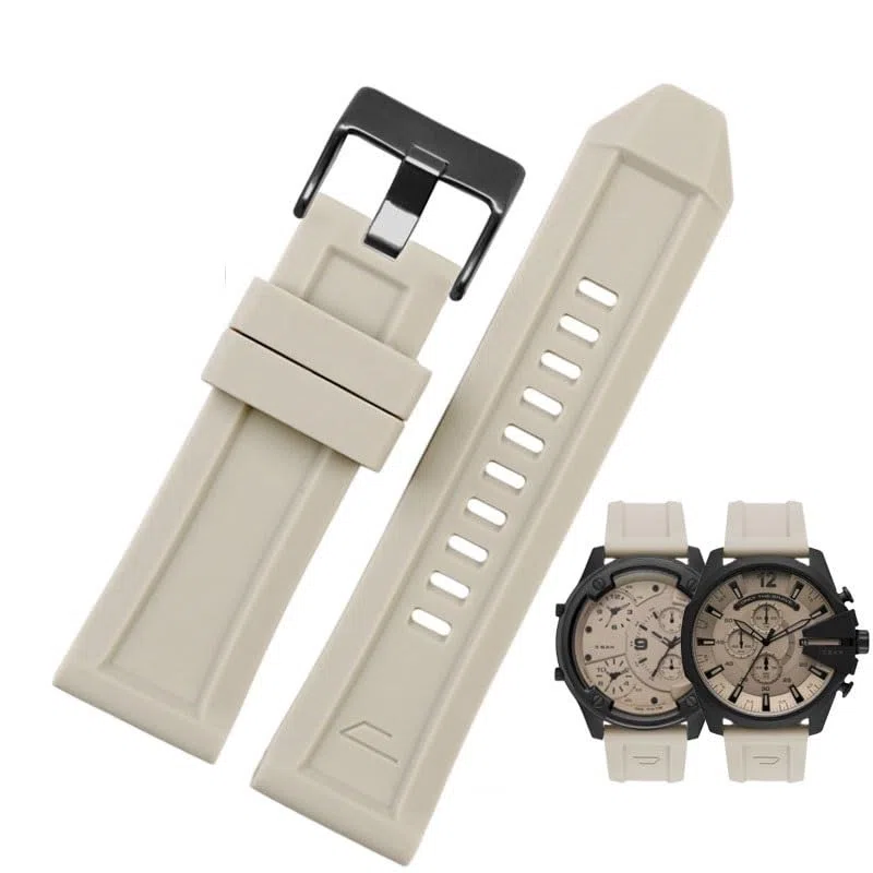 Cinturino in gomma per orologio Diesel DZ4496, DZ4323, DZ7416, DZ4476. Cinturino in silicone.