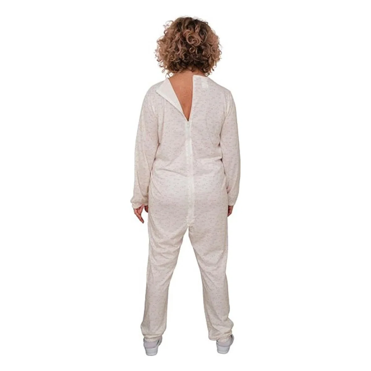 FERRUCCI COMFORT Pigiama Sanitario con Zip Posteriore Manica Lunga in Cotone da Donna - 9012