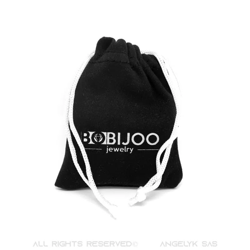 BOBIJOO JEWELRY - Ciondolo Medaglia Angelo Custode Gabriel Battesimo, Nascita Bambino Baby Acciaio Oro Placcato Oro Catena