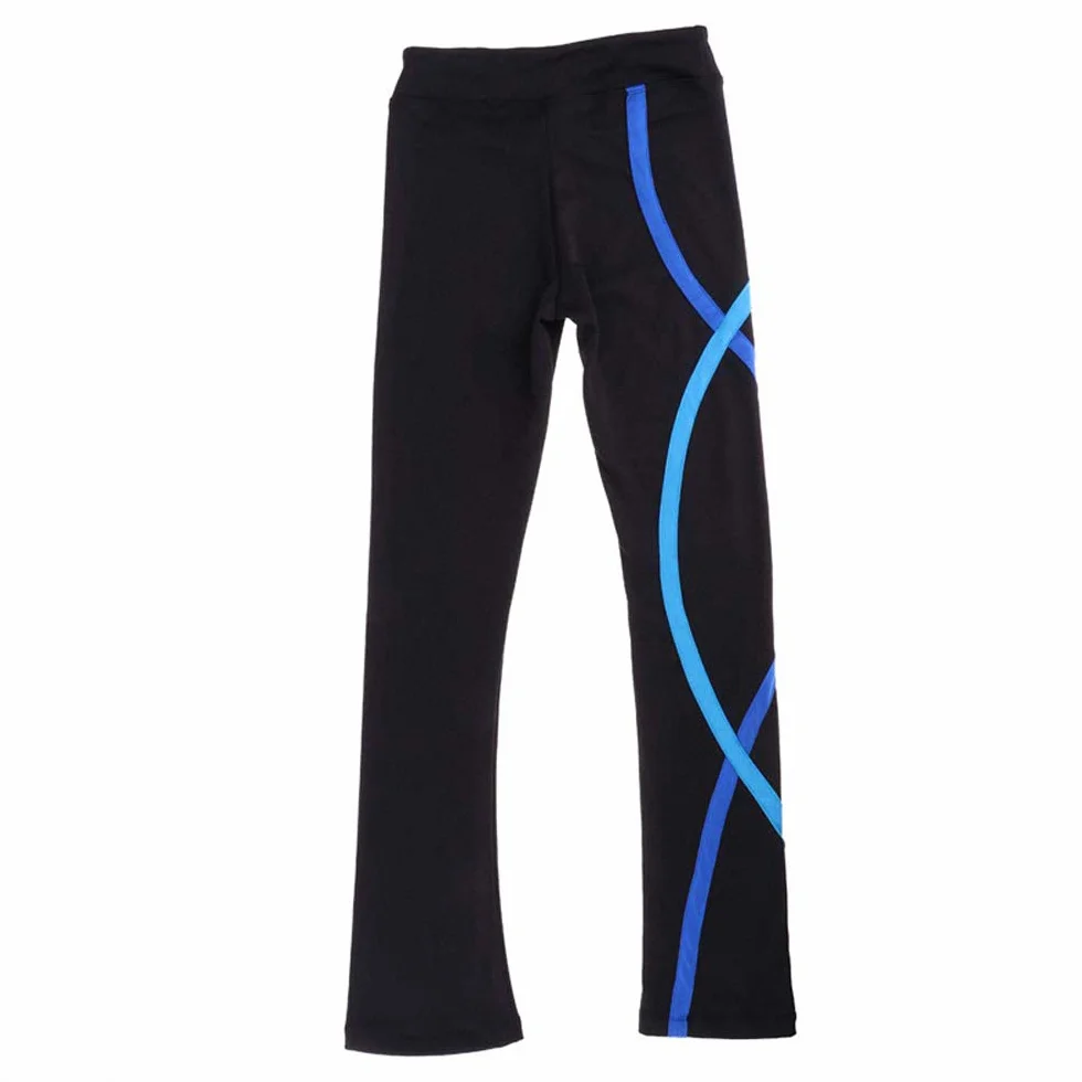 LIUHUO ragazze pantaloni da pattinaggio neri allenamento esercizio colpisce pantaloni da pattinaggio da donna