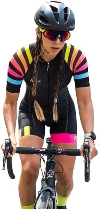 Tuta intera da donna per ciclismo, abbigliamento professionale, pagliaccetti, 2, Small