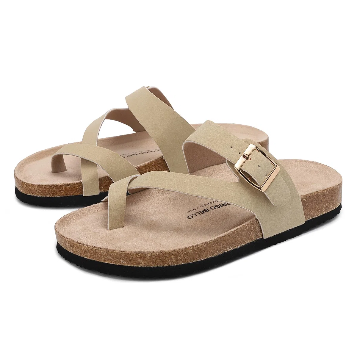 ARRIGO BELLO Pantofole Donna Ciabatte Sughero Fibbia Regolabile Sandali Traspirante Scarpe da Estive EU36-41
