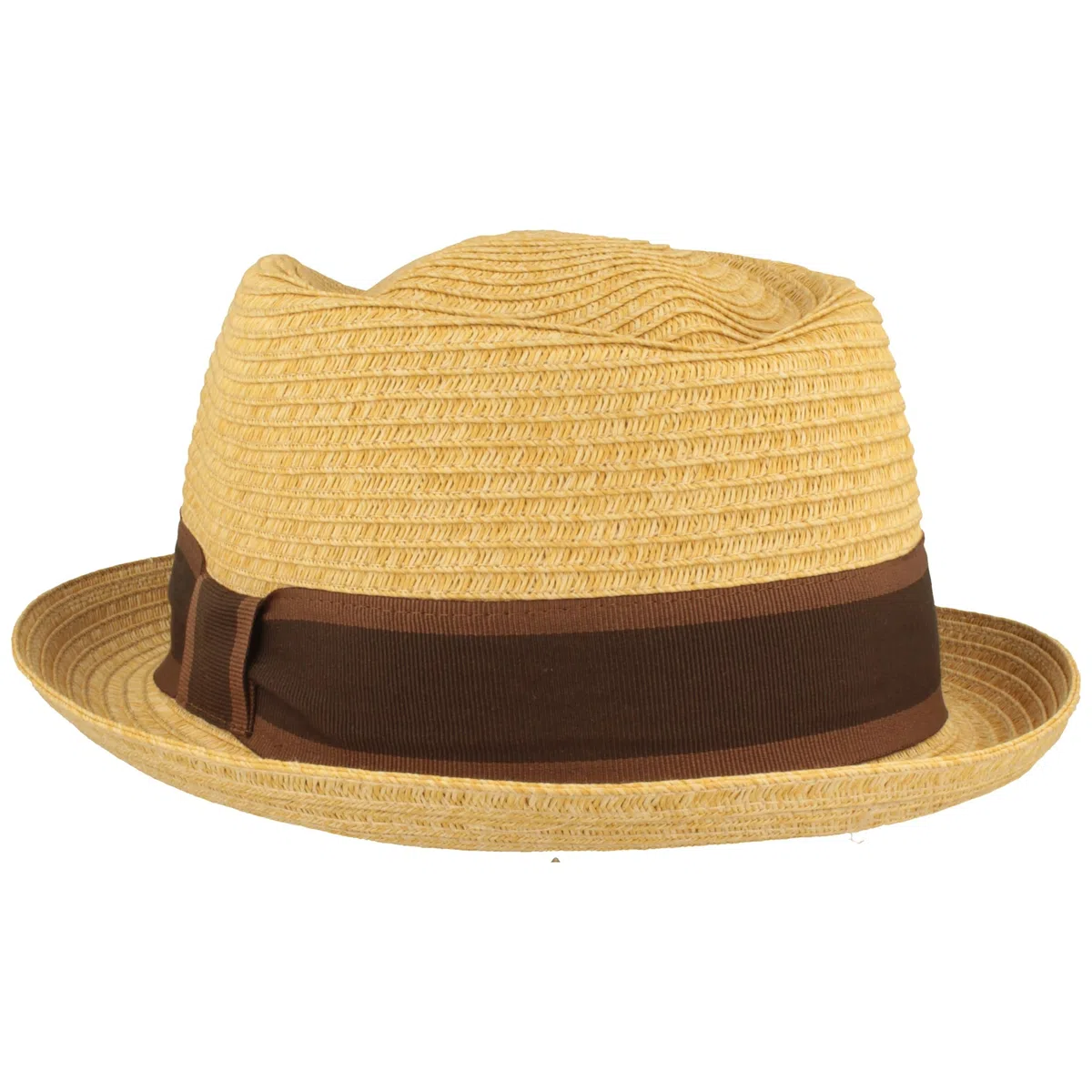 Breiter Cappello di paglia Trilby, cappello estivo Pork Pie, cappello da sole 100% carta stropicciabile, set colorato delicato sulla pelle e confortevole