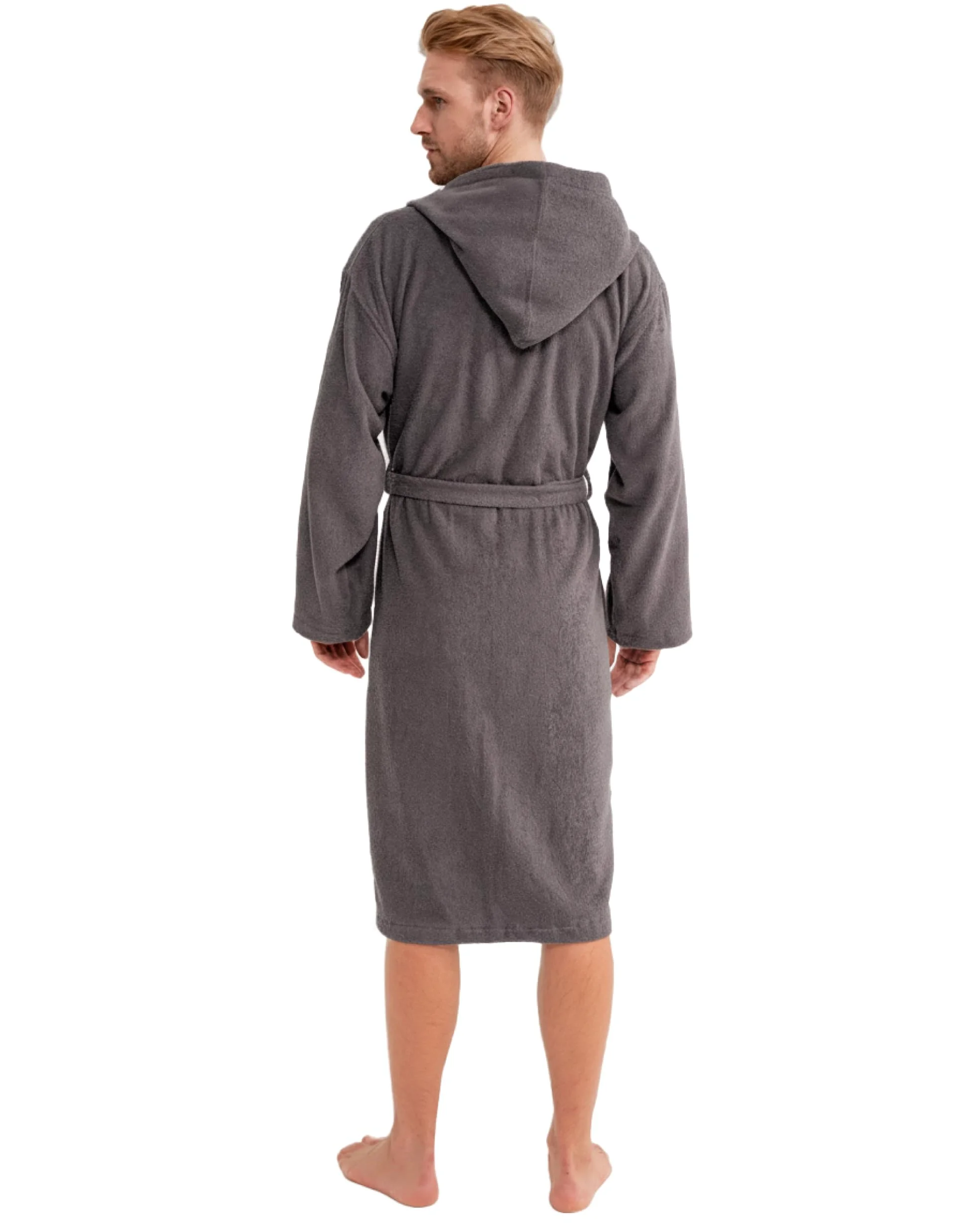 Twinzen Accappatoio Uomo Spugna con Cappuccio 100% Cotone - Morbido, Assorbente, Certificato Oeko-Tex