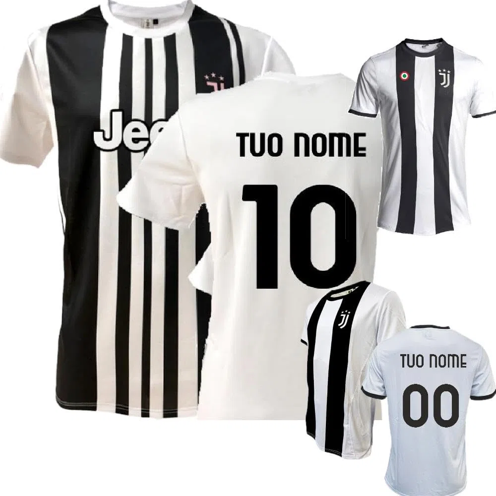 JUVENTUS Maglia Calcio Personalizzabile Replica Ufficiale per Adulto, Ragazzo e Bambino PS 41410