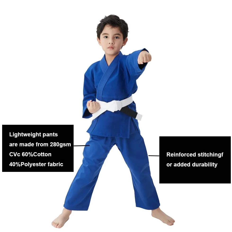 Jiu Jitsu Gi - Uniforme brasiliana per bambini IBJJF, pantaloni resistenti e cintura per giacca non inclusi