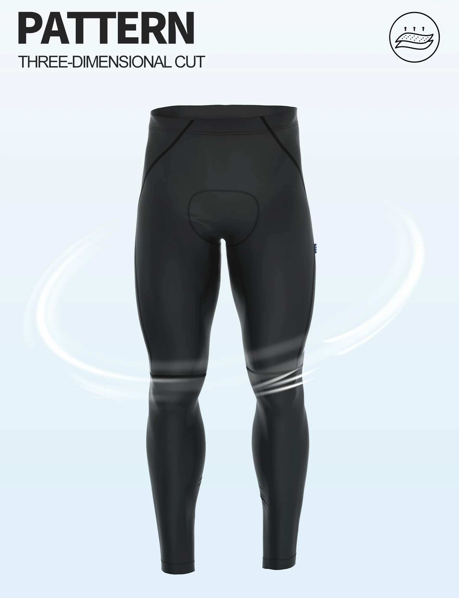 INBIKE Pantaloni Lunghi MTB Pantaloni Ciclista Uomo Pantaloni Ciclismo con Fondello Pantaloni Enduro Uomo Traspirante Catarifrangenti Aderente